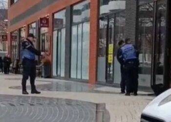 VIDEO / Terrorizoi bankën në Tiranë me armë, momenti kur autori nga Gramsi prangoset nga Policia