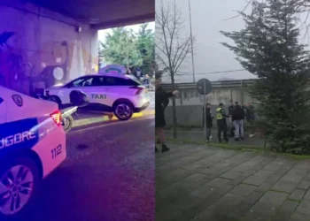 Aksident i rëndë pranë Kopshtit Zoologjik në Tiranë, taksia përplas motomjetin, plagoset drejtuesi