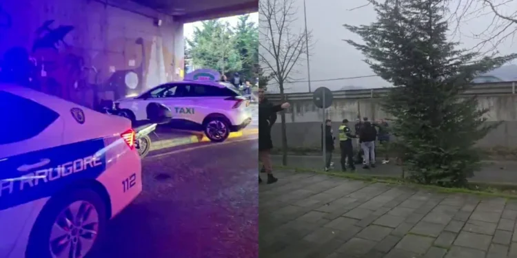 Aksident i rëndë pranë Kopshtit Zoologjik në Tiranë, taksia përplas motomjetin, plagoset drejtuesi