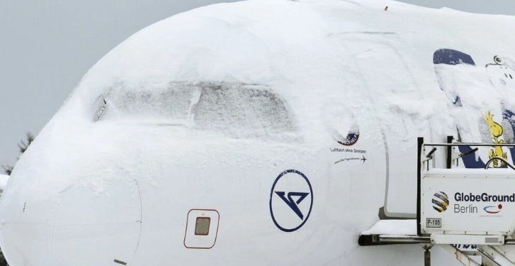 I ftohtë ekstrem “mbërthen” Gjermaninë/ Aeroporti i Berlinit mbyllet për shkak të akullit të zi