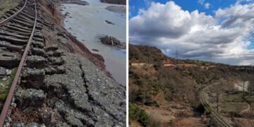 Pas segmentit rrugor në Librazhd, dëmtohen rëndë shtylla e tensionit të lartë dhe traseja e hekurudhës