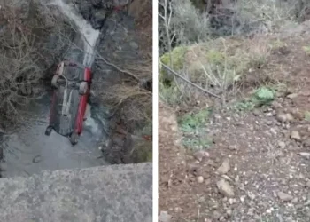 Humbi kontrollin e mjetit dhe ra në përrua në aksin Mat-Shkopet, shpëton mrekullisht drejtuesi