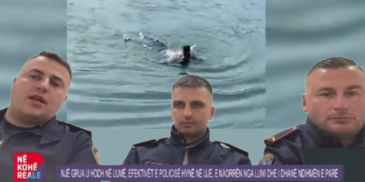 Tentoi të mbytej në Bunë, flasin policët që shpëtuan 59-vjeçaren, efektivi: U hodha menjëherë në ujë