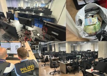 Thasë të mbushur me euro, Europol nxjerr pamjet nga aksioni i call center-ave në Tiranë