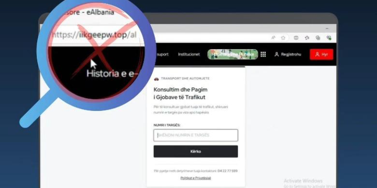 Autoriteti Kombëtar Kibernetik paralajmëron qytetarët: Kujdes nga faqet false që imitojnë e-Albania, synojnë vjedhjen e të dhënave personale