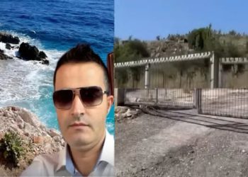 Vëllai i Termet Peçit, Vojo, oficeri i antikrimit që rrethoi 10 mijë m² plazh publik me tel me gjëmba në Porto Palermo