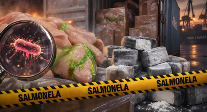 Nga salmonela te droga/ “AMG Food”, pronare e kontejnerit me mish pule ku u gjetën 41 kg kokainë!