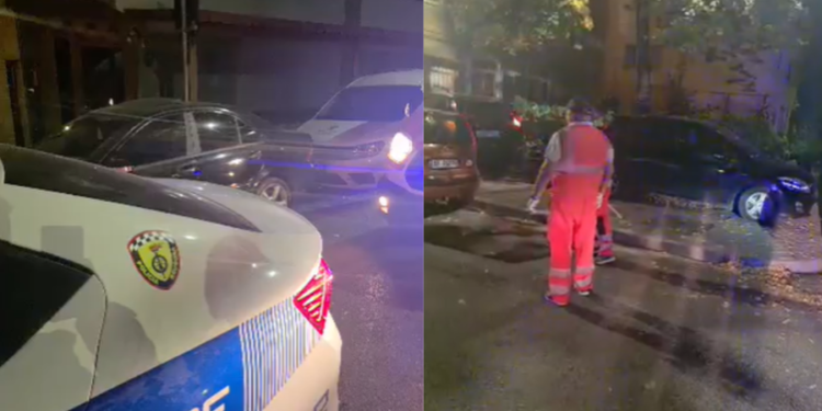 Të shtëna me armë zjarri në Tiranë, qëllohet një makinë në ecje