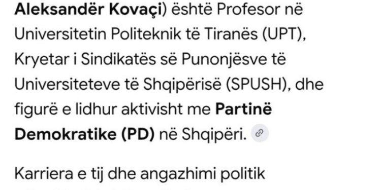 Nga drejtor në SHISH, te protesta kundër Ramës: Kush është Sandër Kovaçi, që drejtoi protestën e pedagogëve sot në krah të dhëndrit dhe vajzës së Berishës?
