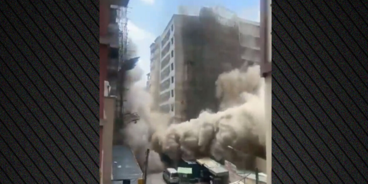 Momentet kur shembet një ndërtesë shumëkatëshe në Kenia, frikë për persona të bllokuar nën rrënoja (VIDEO)