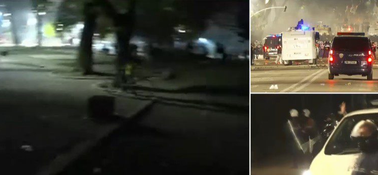Studentët e maskuar nisin përsëri sulm ndaj Policisë, uniformat i përgjigjen me gaz e ujë dhe i rrethojnë nëpër rrugë!