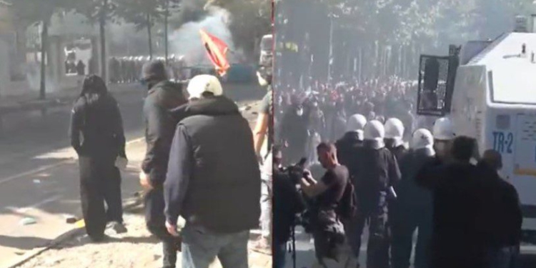 Dhuna në protestën e sotme te Ministria e Arsimit, plagoset një efektiv i policisë, mbërrin dhe ambulanca! Nisin shoqërimet