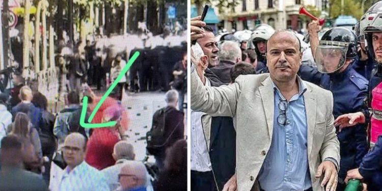 “Student është ky, apo dhëndri hajdut i bufit?!”- Balla i publikoi foton nga protesta, reagon Malltezi: Vendi im si profesor pranë studentëve, vendi jot…