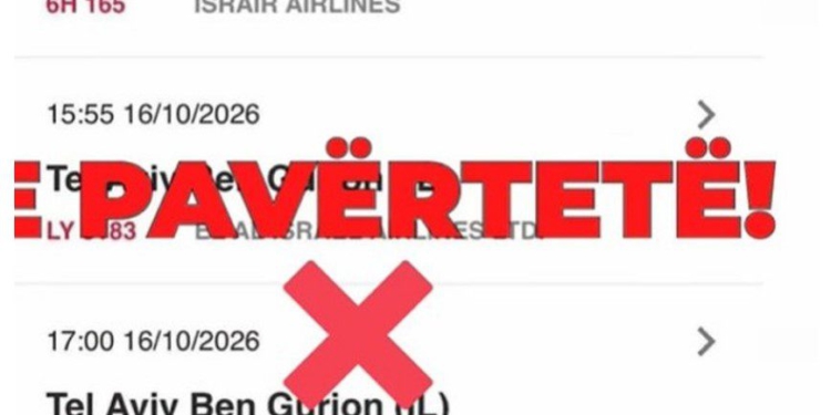 “Mos bini pre e lajmeve të pasakta”- MIA reagon: I pavërtetë informacioni për fluturime shtesë Tel Aviv-Tiranë!