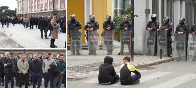 Protesta/ PD zhvendoset nga Kryeministria te Ministria e Arsimit, Noka: Qorri dhe komunistët e tij i shërbejnë Ramës, “Kalë Troje”! Disa u shitën si derrat…