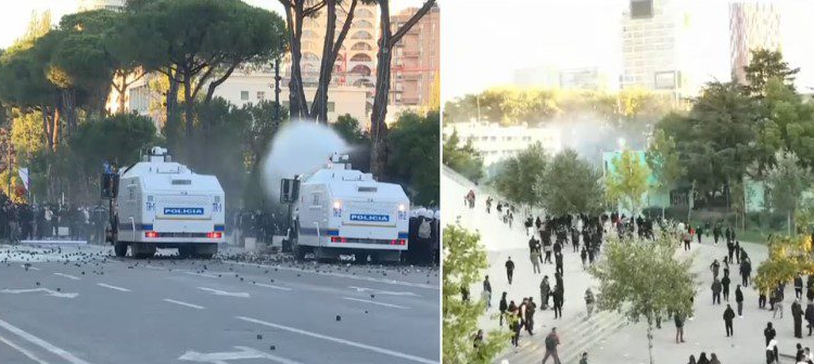 Protestat në Tiranë, 5 persona në urgjencën e Traumës, 3 të tjerë dalin nga QSUT