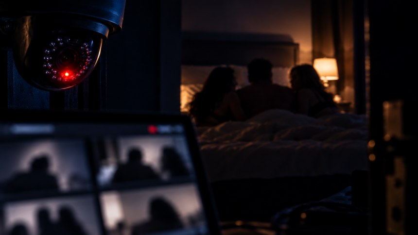 Orgji, pranga dhe shkopinj / Kazanova i këngëtareve Ad Hila kompani për prodhim videosh, pranon regjistrimin e dashnoreve në studion-motel pa dijeninë e tyre