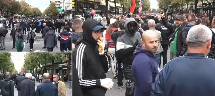 Përplasje dhe tensione mes dy kampeve, deputetët e PD-së afrohen pranë Ministrisë, studentët kërkojnë që të largohen: Rama në burg, Berisha në burg!