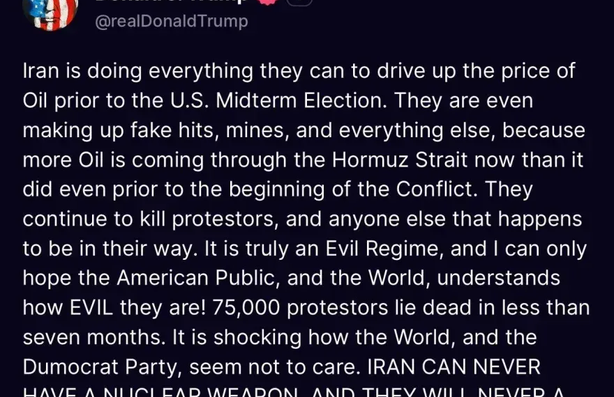 Trump: Irani po bën gjithçka që mundet për të rritur çmimet e naftës